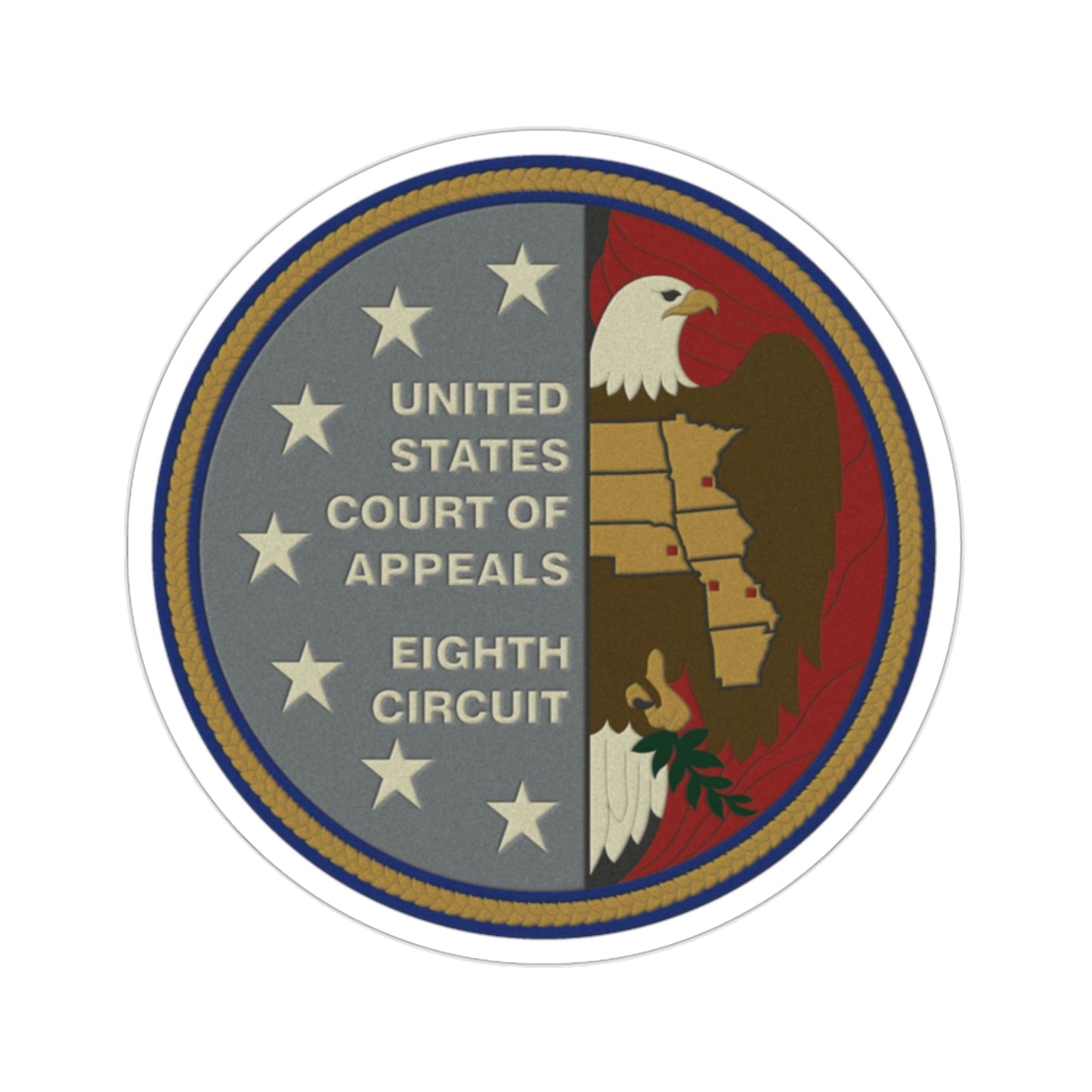 United States Court Of Appeals 8th Circuit STICKER Vinyl Die-Cut Decal-2 Inch-The Sticker Space