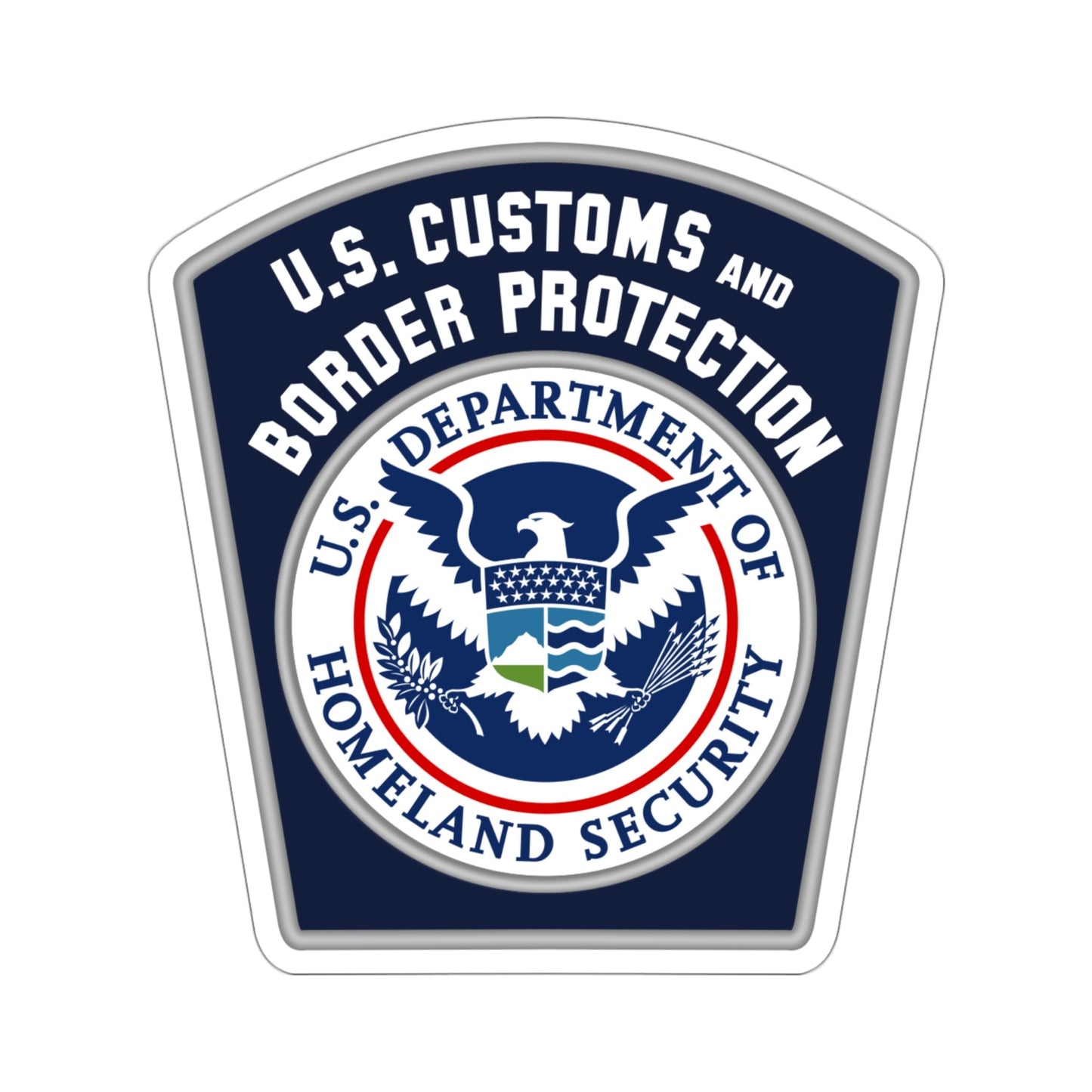 United States Customs and Border Protection STICKER Vinyl Die-Cut Decal-6 Inch-The Sticker Space