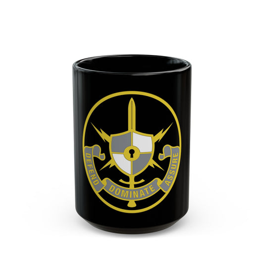 United States Cyber School 2 (U.S. Army) Black Coffee Mug-15oz-The Sticker Space