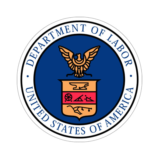 United States Department of Labor v2 STICKER Vinyl Die-Cut Decal-6 Inch-The Sticker Space