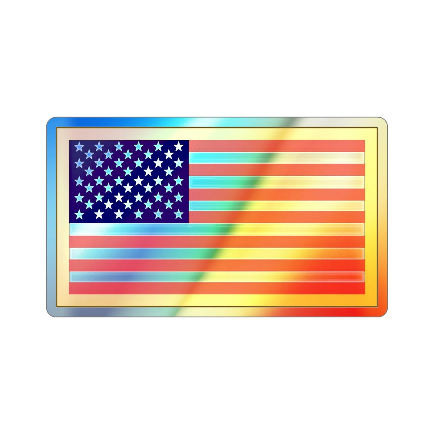 United States Flag (U.S. Army) Holographic STICKER Die-Cut Vinyl Decal-5 Inch-The Sticker Space