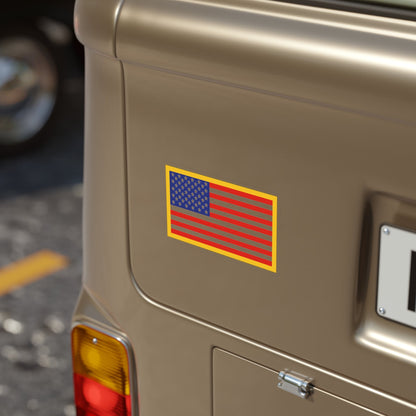 United States Flag (U.S. Army) Transparent STICKER Die-Cut Vinyl Decal-The Sticker Space