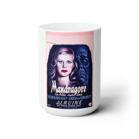 UNNATURAL (ALRAUNE) 1952 Movie Poster - White Coffee Cup 15oz-15oz-The Sticker Space