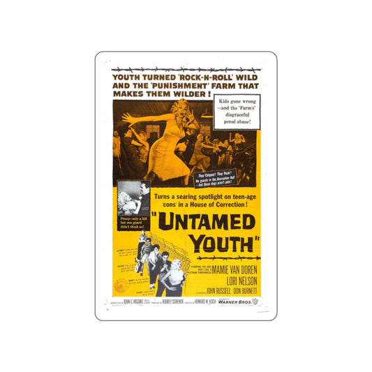 UNTAMED YOUTH 1957 Movie Poster STICKER Vinyl Die-Cut Decal-White-The Sticker Space