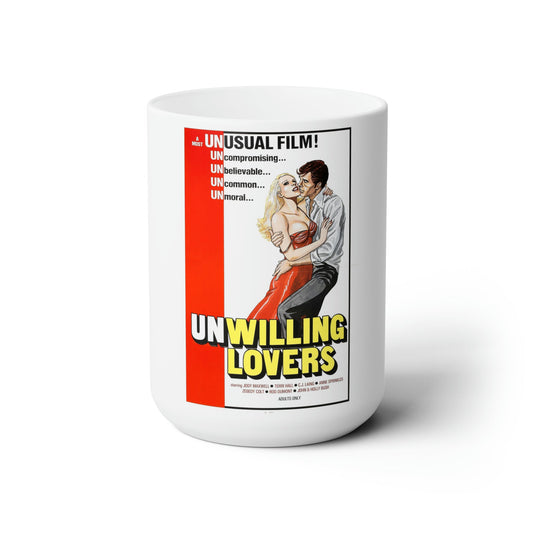 UNWILLING LOVERS 1977 Movie Poster - White Coffee Cup 15oz-15oz-The Sticker Space
