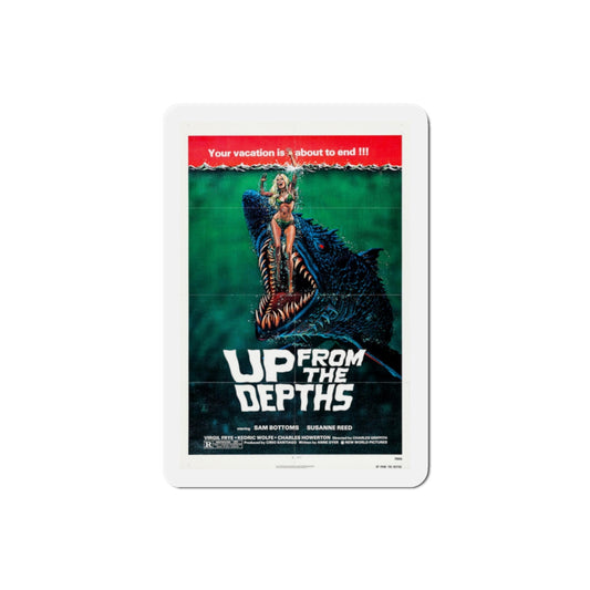 Up from the Depths 1979 Movie Poster Die-Cut Magnet-2" x 2"-The Sticker Space