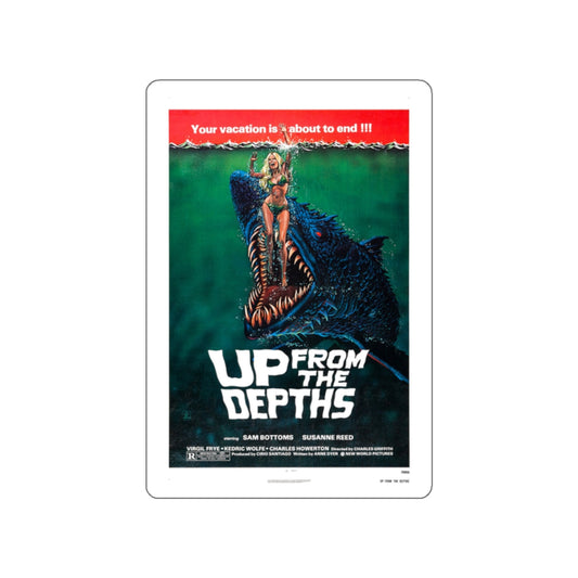 UP FROM THE DEPTHS 1979 Movie Poster STICKER Vinyl Die-Cut Decal-White-The Sticker Space