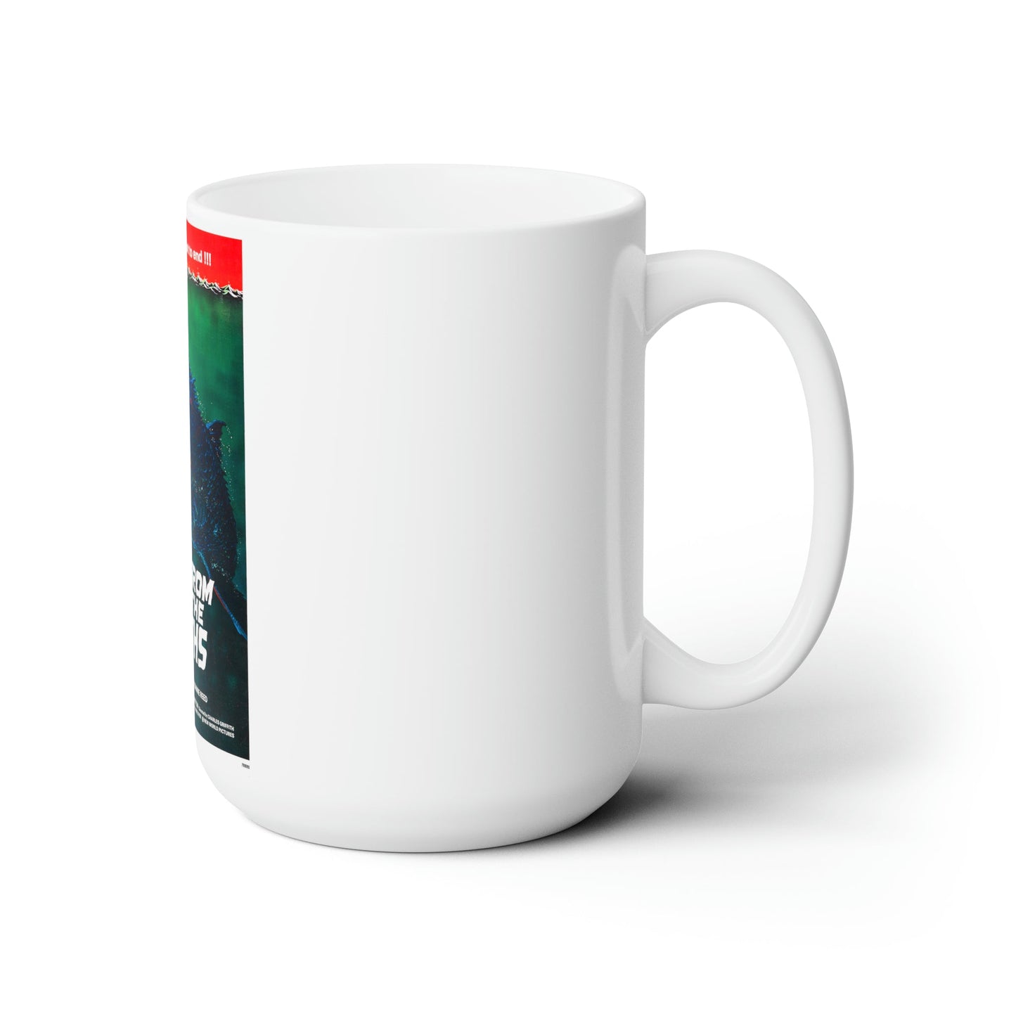 UP FROM THE DEPTHS 1979 Movie Poster - White Coffee Cup 15oz-15oz-The Sticker Space