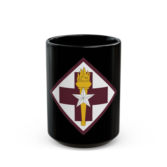 US 32nd Medical Brigade SSI (U.S. Army) Black Coffee Mug