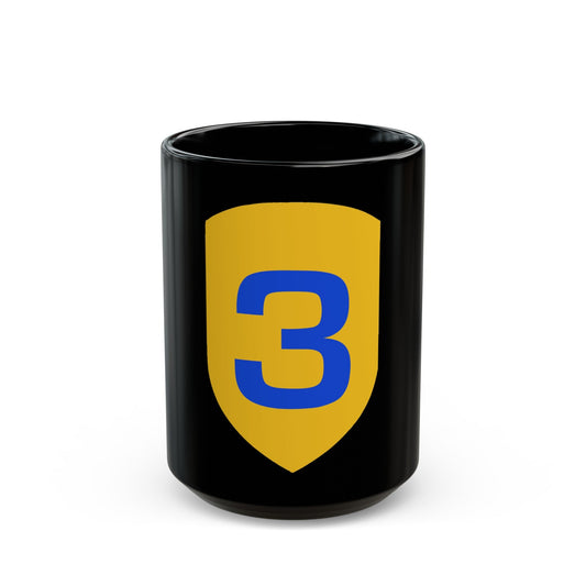US 3rd Cavalry Division (U.S. Army) Black Coffee Mug-15oz-The Sticker Space