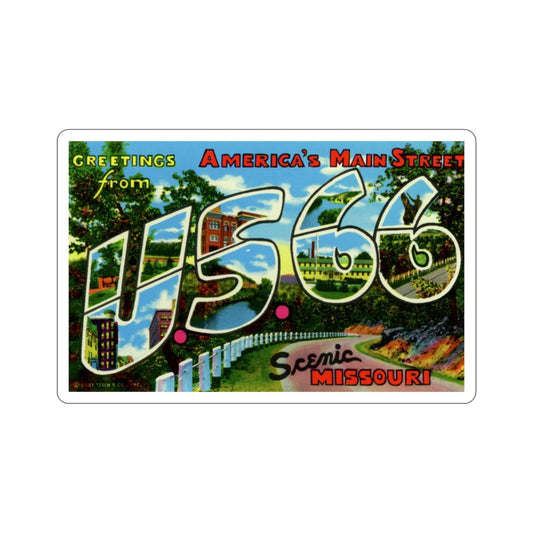 US 66 Missouri (Greeting Cards) STICKER Vinyl Die-Cut Decal-6 Inch-The Sticker Space