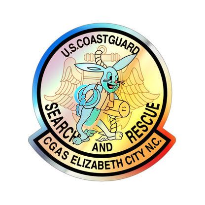 US Coast Guard Search And Rescue (U.S. Coast Guard) Holographic STICKER Die-Cut Vinyl Decal-3 Inch-The Sticker Space