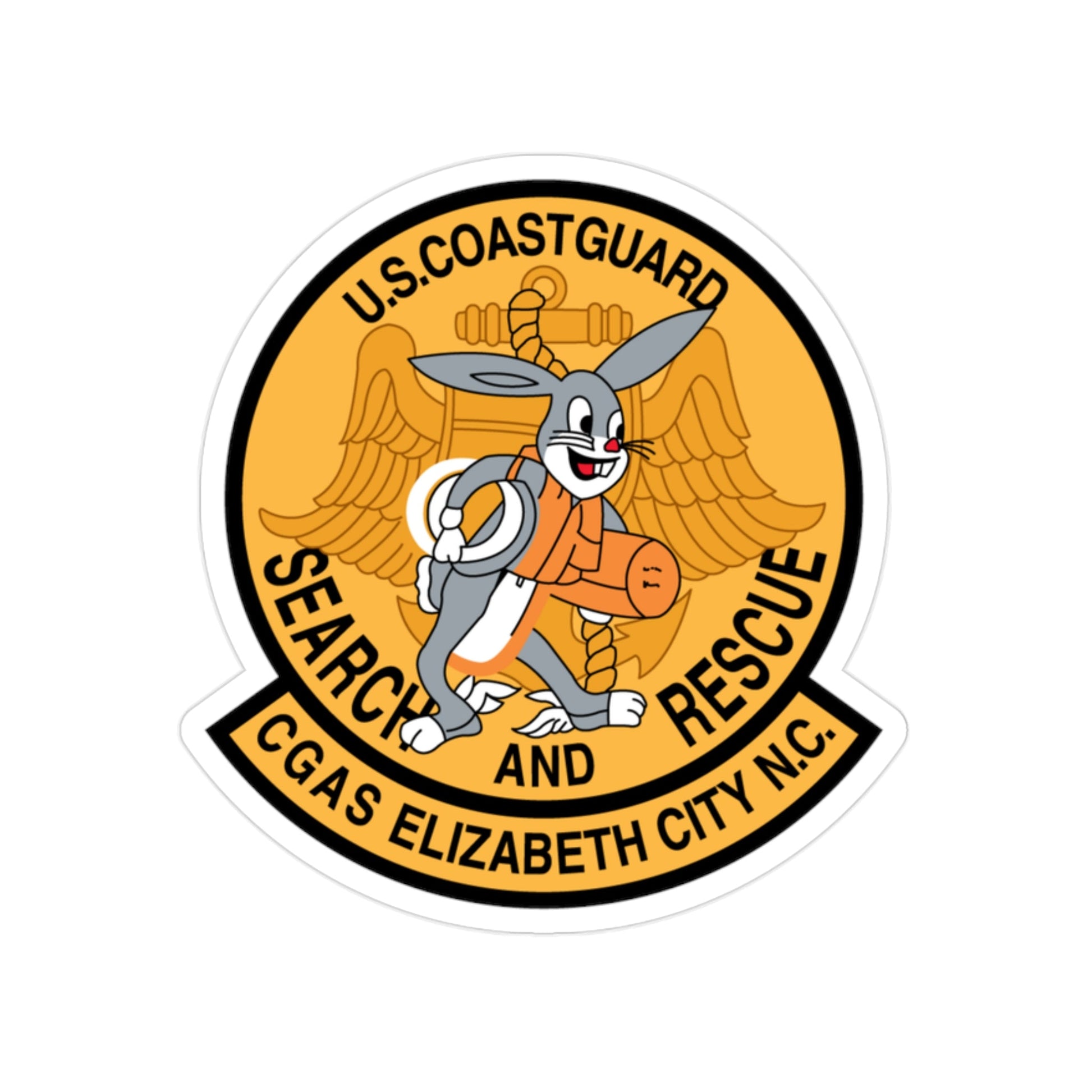 US Coast Guard Search And Rescue (U.S. Coast Guard) Transparent STICKER Die-Cut Vinyl Decal-2 Inch-The Sticker Space