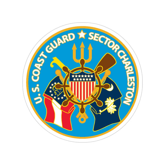 US Coast Guard Sector Charleston (U.S. Coast Guard) Transparent STICKER Die-Cut Vinyl Decal-6 Inch-The Sticker Space