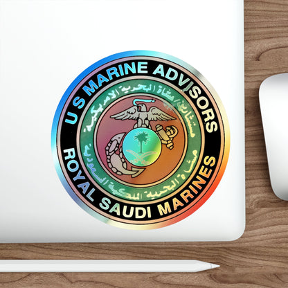 US Marine Ad Royal Saudi Marines (USMC) Holographic STICKER Die-Cut Vinyl Decal-The Sticker Space