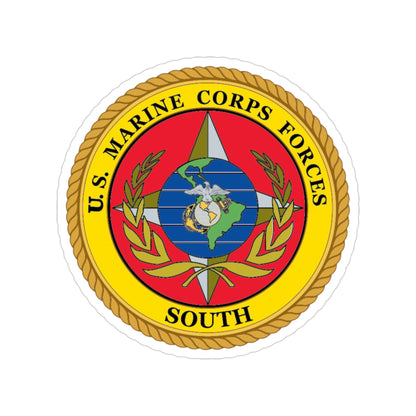US Marine Corp Forces South (USMC) Transparent STICKER Die-Cut Vinyl Decal-3 Inch-The Sticker Space