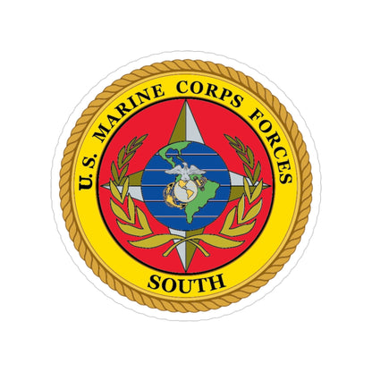 US Marine Corp Forces South (USMC) Transparent STICKER Die-Cut Vinyl Decal-4 Inch-The Sticker Space