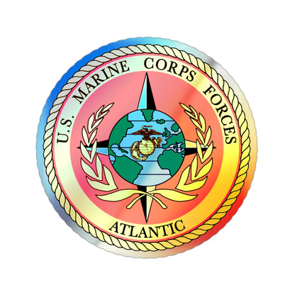 US Marines Corps Forces Atlantic (USMC) Holographic STICKER Die-Cut Vinyl Decal-2 Inch-The Sticker Space