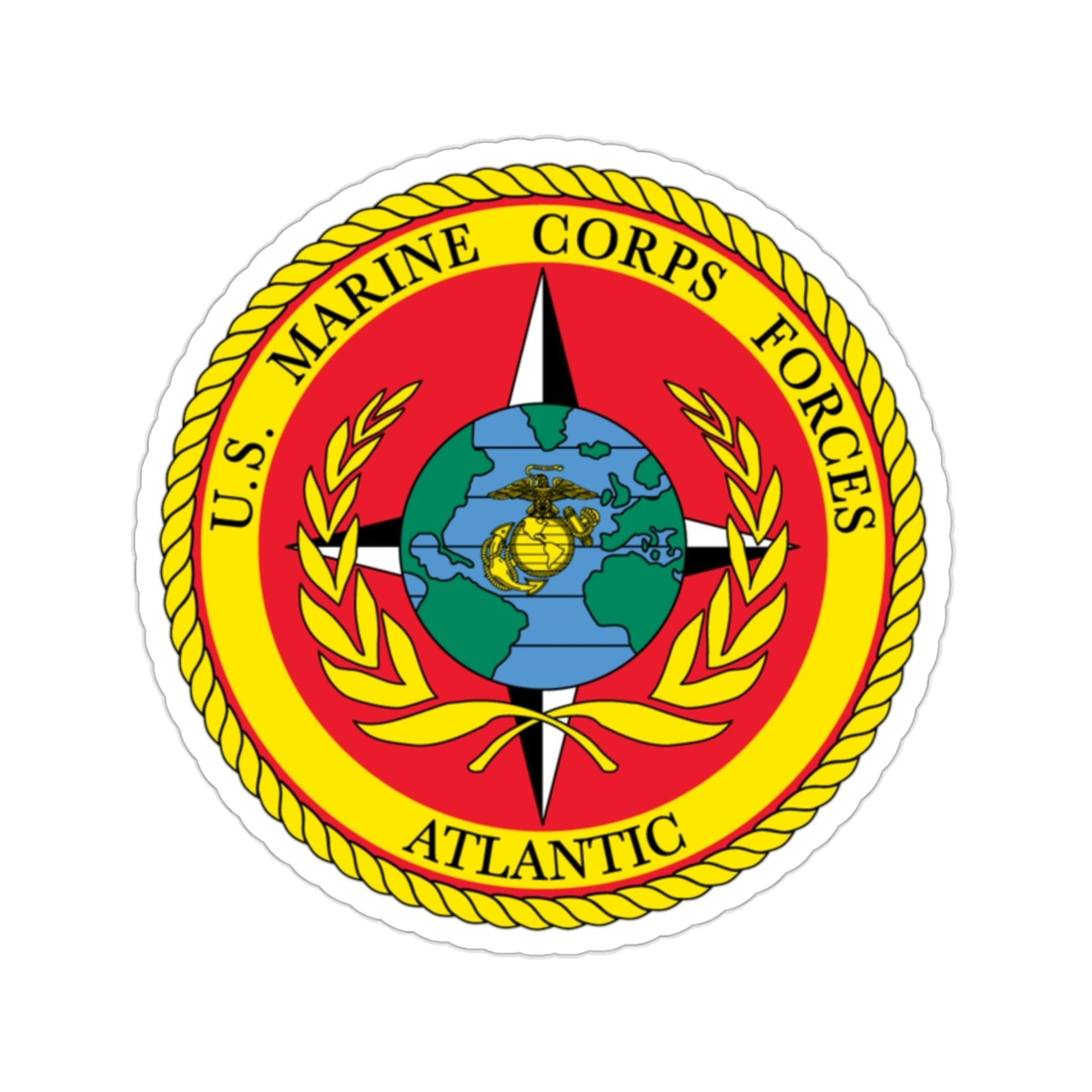 US Marines Corps Forces Atlantic (USMC) STICKER Vinyl Die-Cut Decal-2 Inch-The Sticker Space