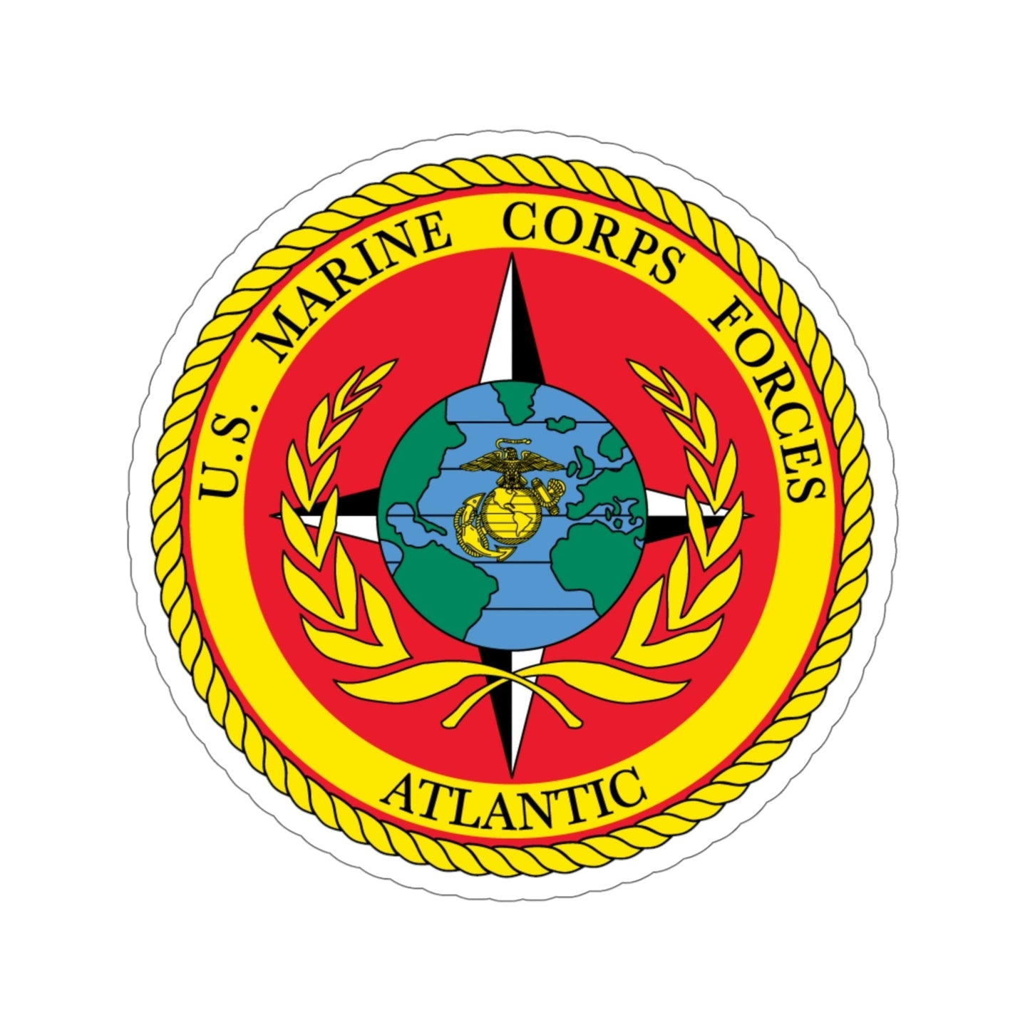US Marines Corps Forces Atlantic (USMC) STICKER Vinyl Die-Cut Decal-5 Inch-The Sticker Space