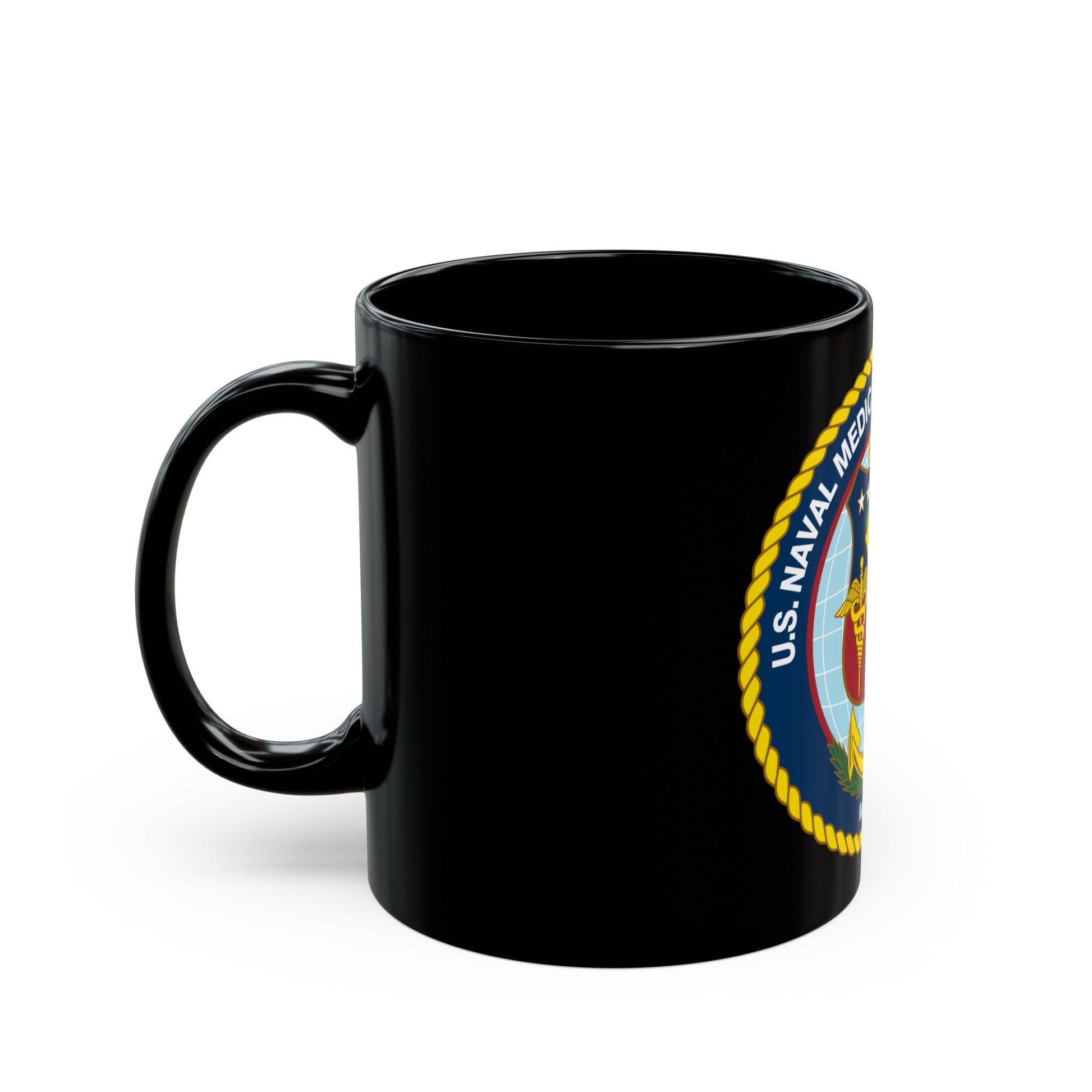 US NAMRU 6 (U.S. Navy) Black Coffee Mug-The Sticker Space