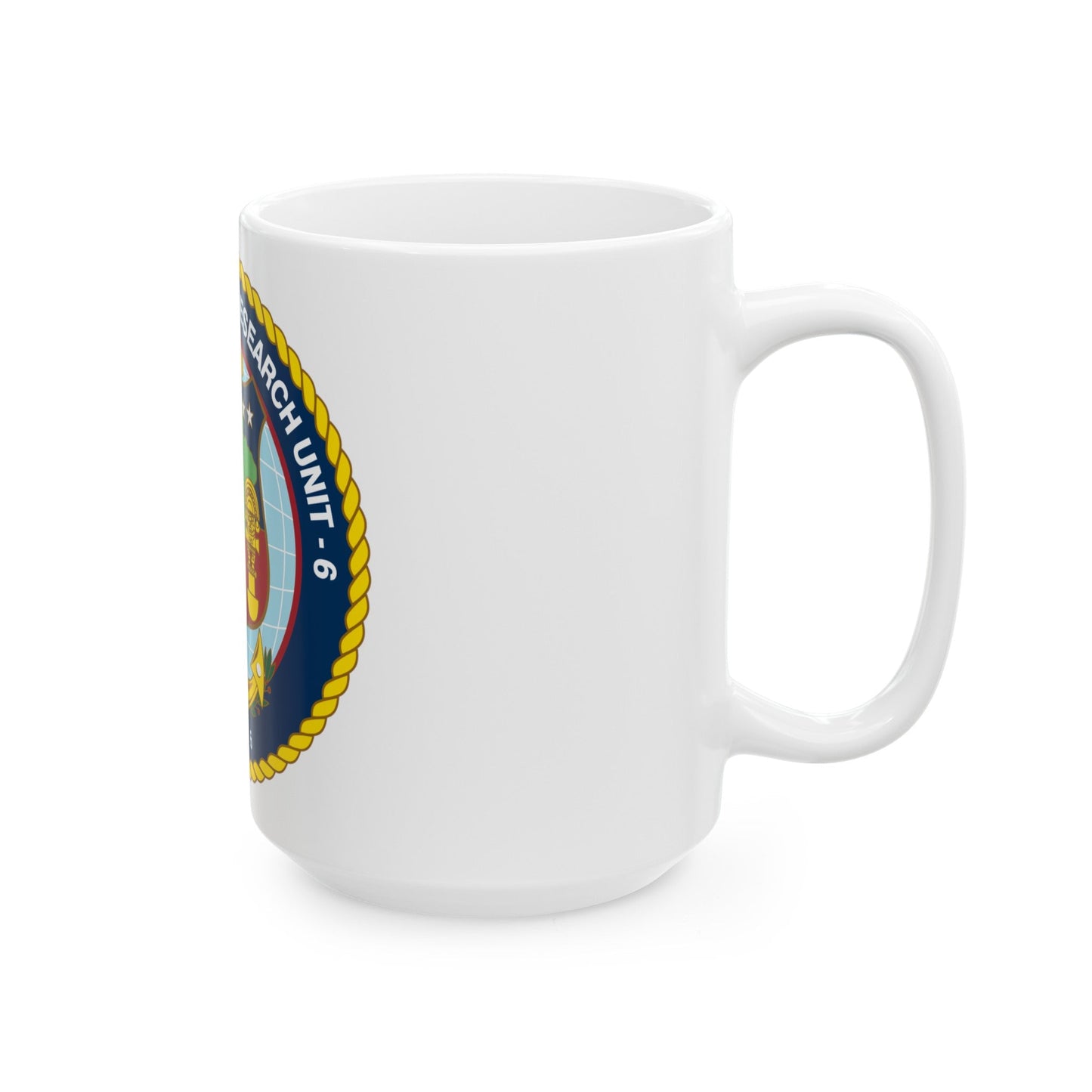 US NAMRU 6 (U.S. Navy) White Coffee Mug-The Sticker Space