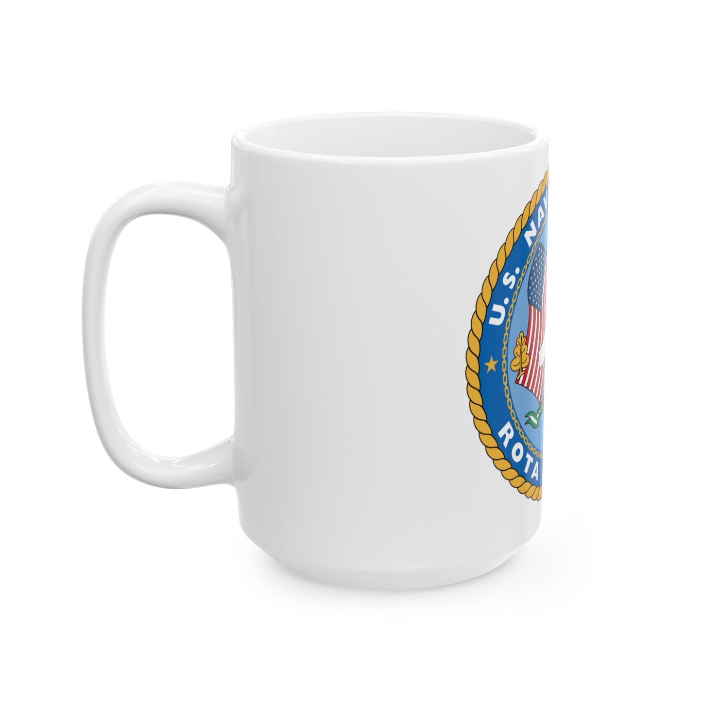 US Naval Hospital Rota Spain (U.S. Navy) White Coffee Mug-The Sticker Space