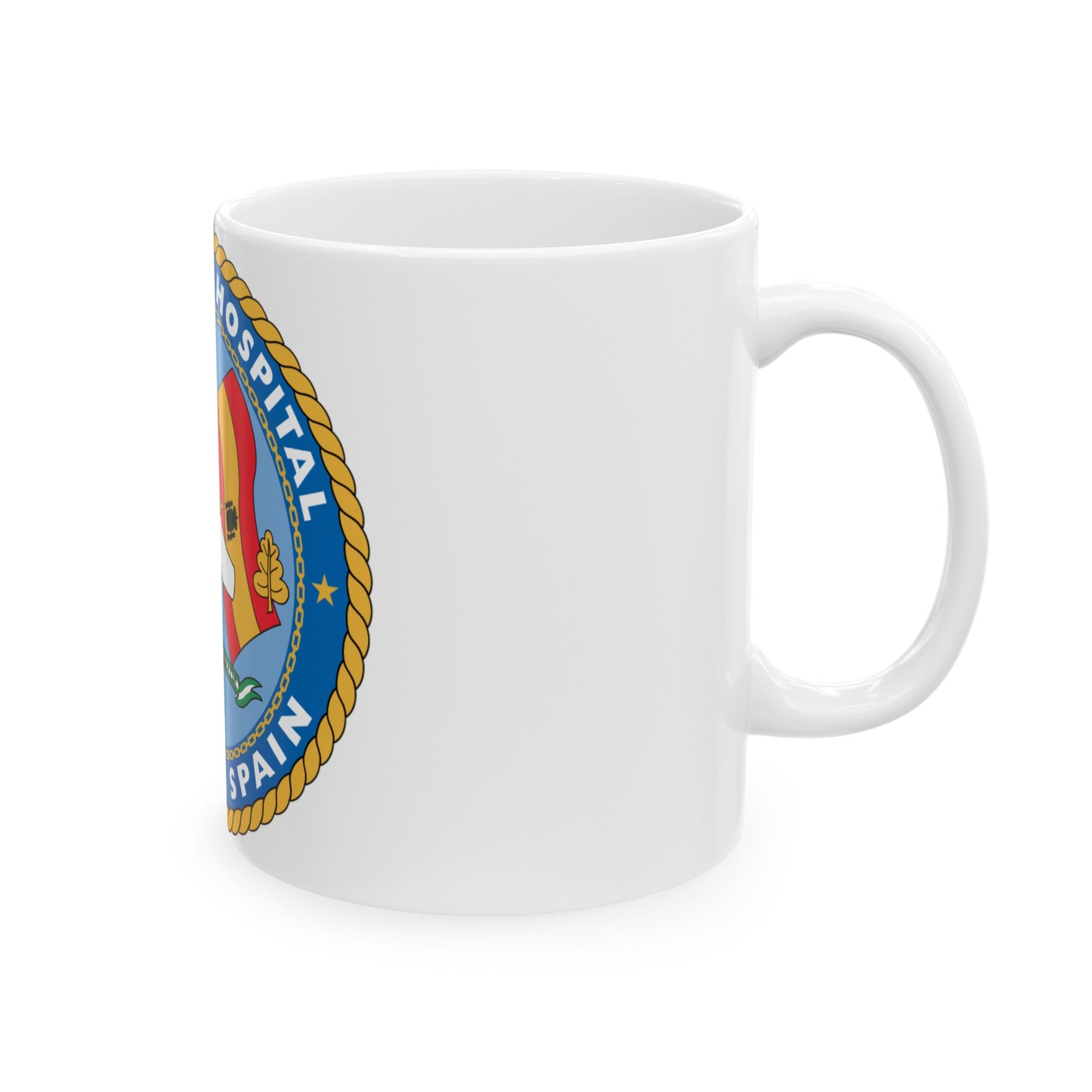 US Naval Hospital Rota Spain (U.S. Navy) White Coffee Mug-The Sticker Space