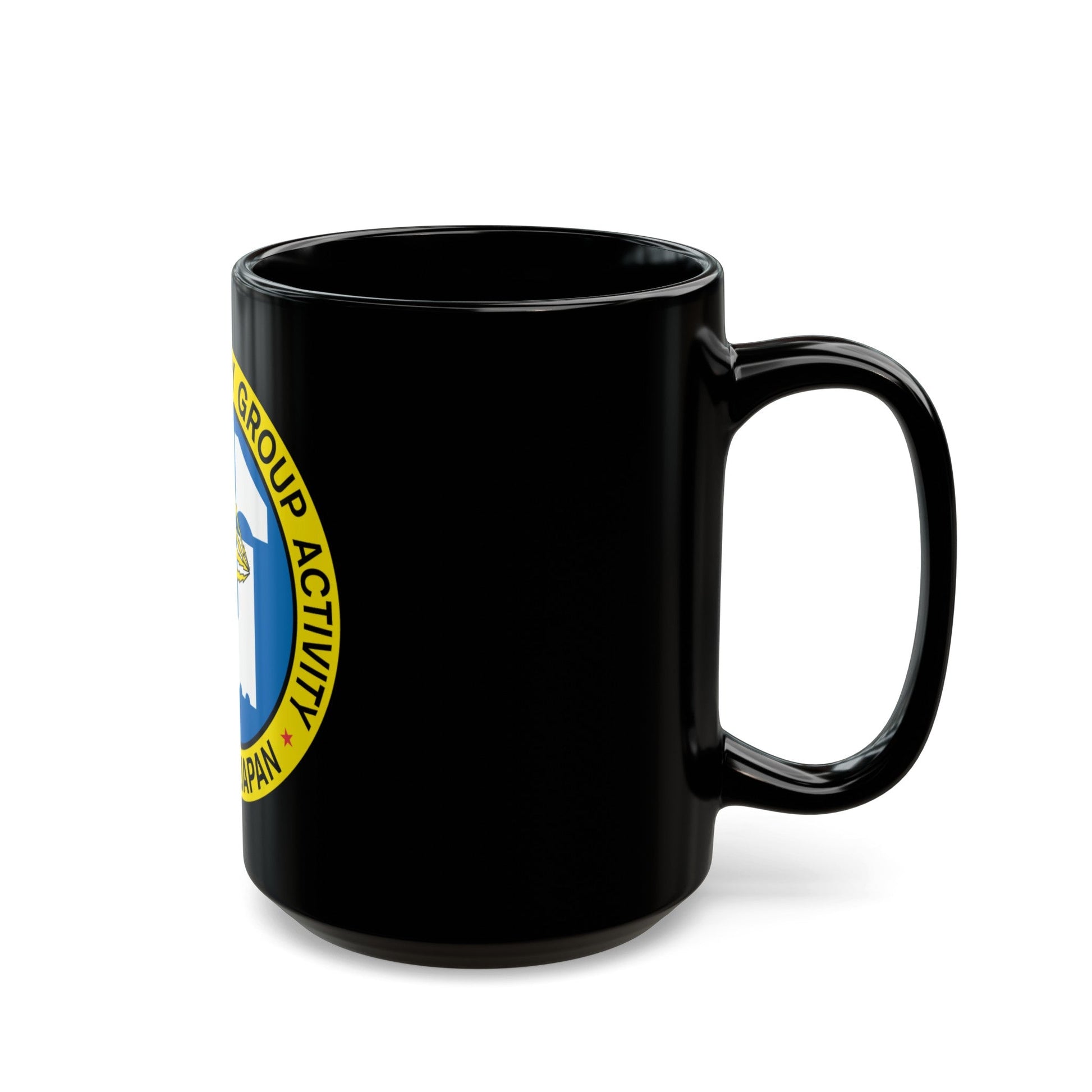 US Naval Security Group Activity Misawa Japan (U.S. Navy) Black Coffee Mug-The Sticker Space