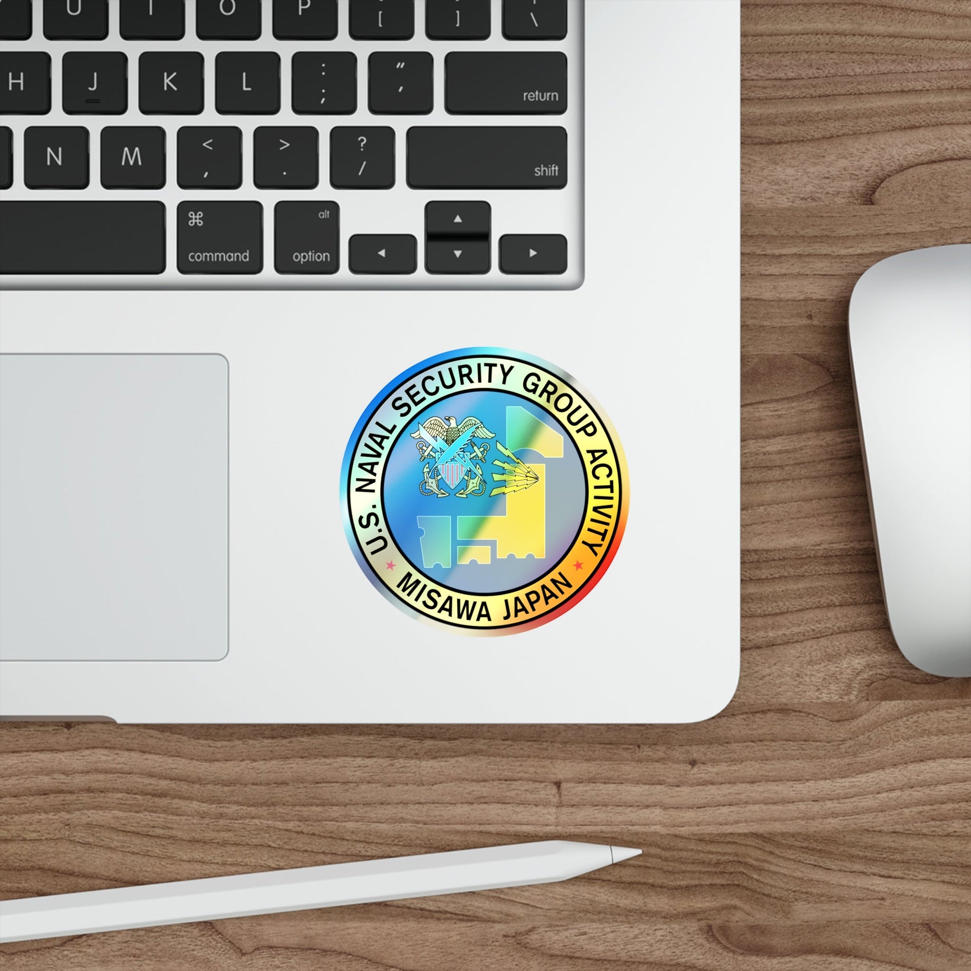 US Naval Security Group Activity Misawa Japan (U.S. Navy) Holographic STICKER Die-Cut Vinyl Decal-The Sticker Space