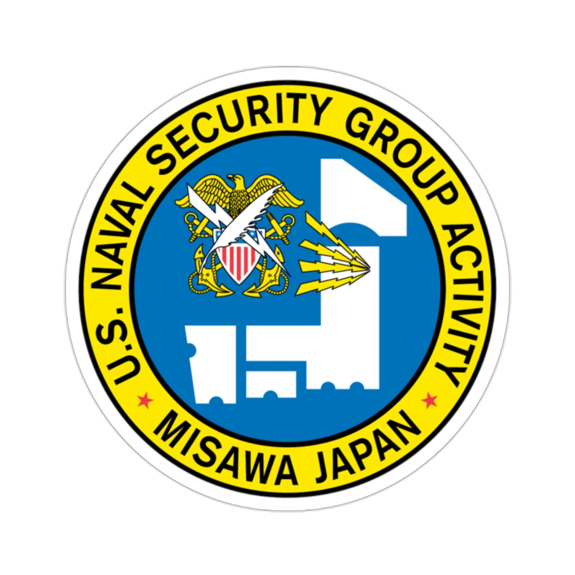 US Naval Security Group Activity Misawa Japan (U.S. Navy) STICKER Vinyl Die-Cut Decal-2 Inch-The Sticker Space
