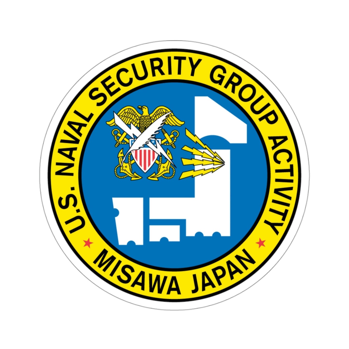 US Naval Security Group Activity Misawa Japan (U.S. Navy) STICKER Vinyl Die-Cut Decal-3 Inch-The Sticker Space