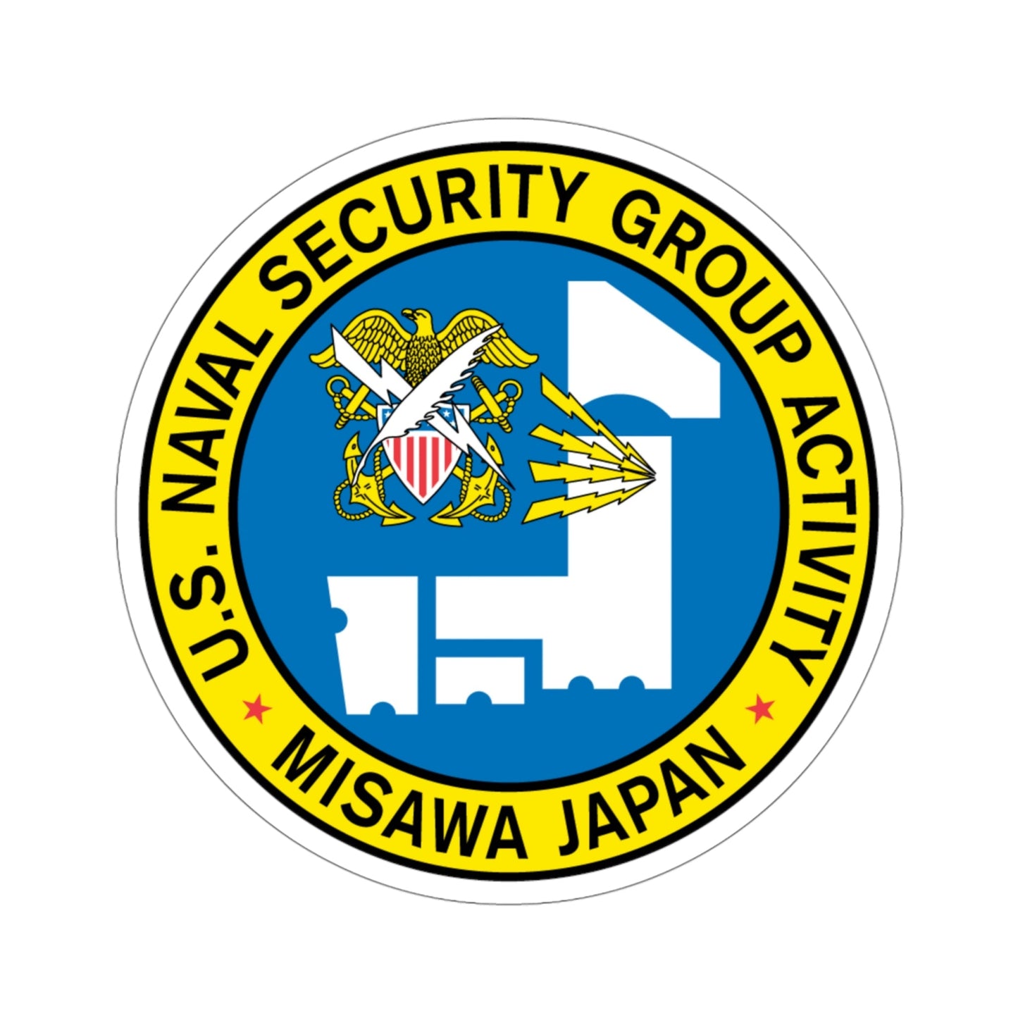 US Naval Security Group Activity Misawa Japan (U.S. Navy) STICKER Vinyl Die-Cut Decal-4 Inch-The Sticker Space