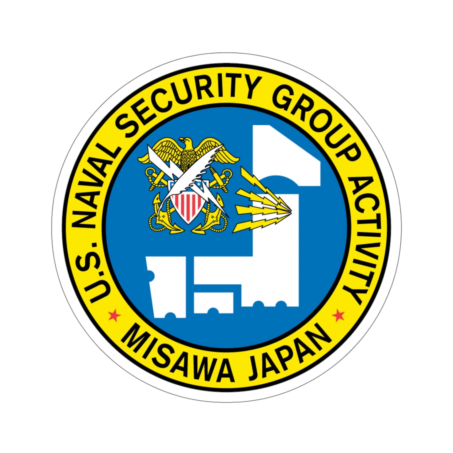US Naval Security Group Activity Misawa Japan (U.S. Navy) STICKER Vinyl Die-Cut Decal-5 Inch-The Sticker Space