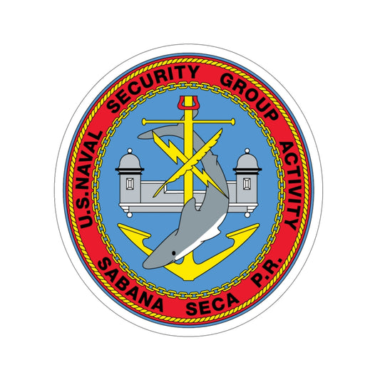US Naval Security Group Activity Sabana Seca PR (U.S. Navy) STICKER Vinyl Die-Cut Decal-6 Inch-The Sticker Space