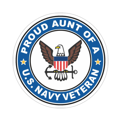 US Navy Veteran Proud Aunt (U.S. Navy) STICKER Vinyl Die-Cut Decal-2 Inch-The Sticker Space