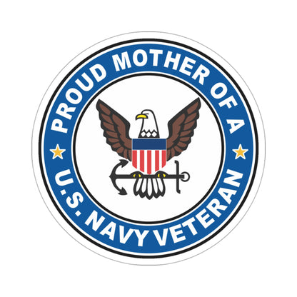 US Navy Veteran Proud Mother (U.S. Navy) STICKER Vinyl Die-Cut Decal-3 Inch-The Sticker Space