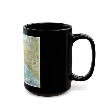 USA - Alaska (1956) (Map) Black Coffee Mug-The Sticker Space