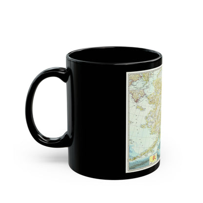 USA - Alaska (1956) (Map) Black Coffee Mug-The Sticker Space
