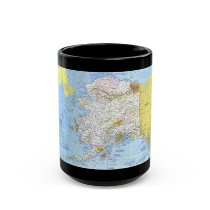 USA - Alaska (1975) (Map) Black Coffee Mug-15oz-The Sticker Space