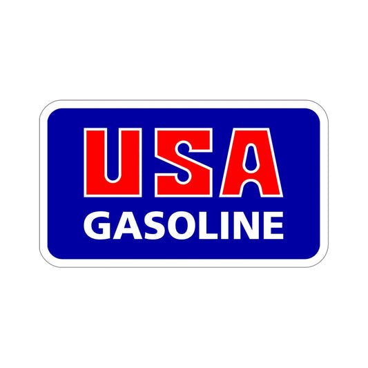 USA Gasoline Logo STICKER Vinyl Die-Cut Decal-6 Inch-The Sticker Space