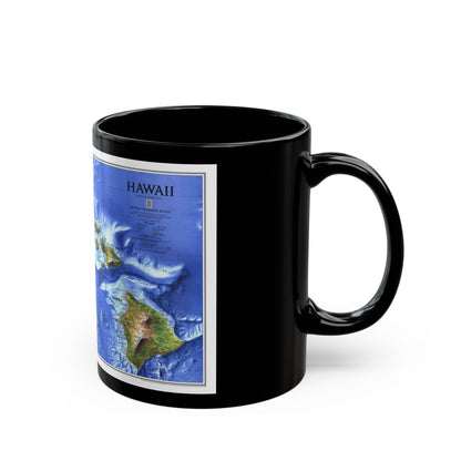 USA - Hawaii (1995) (Map) Black Coffee Mug-The Sticker Space