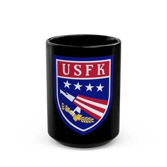 USAE United States Forces Korea (U.S. Army) Black Coffee Mug-15oz-The Sticker Space