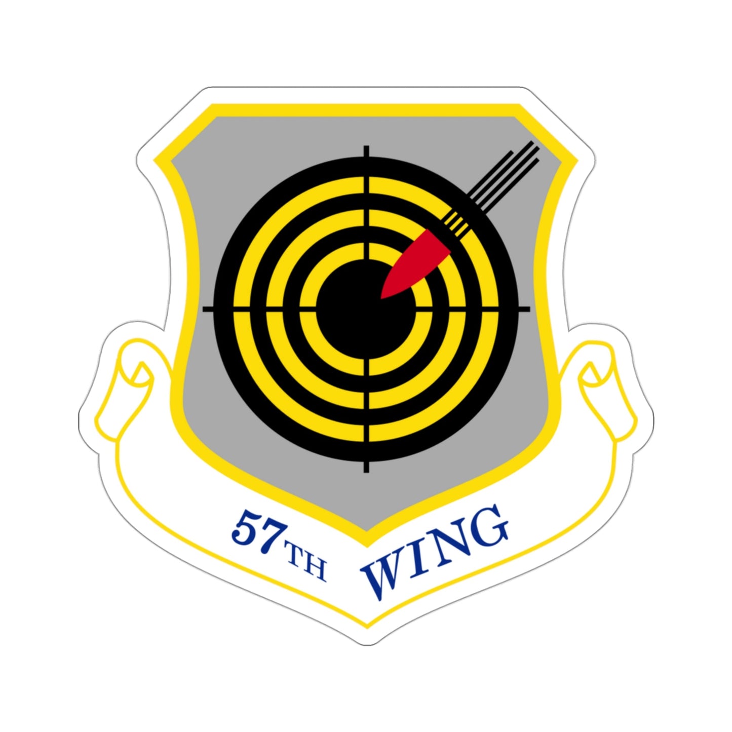 USAF 57th Wing (U.S. Air Force) STICKER Vinyl Die-Cut Decal-3 Inch-The Sticker Space