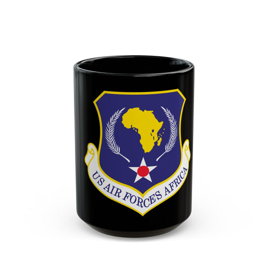 USAF Africa (U.S. Air Force) Black Coffee Mug-15oz-The Sticker Space