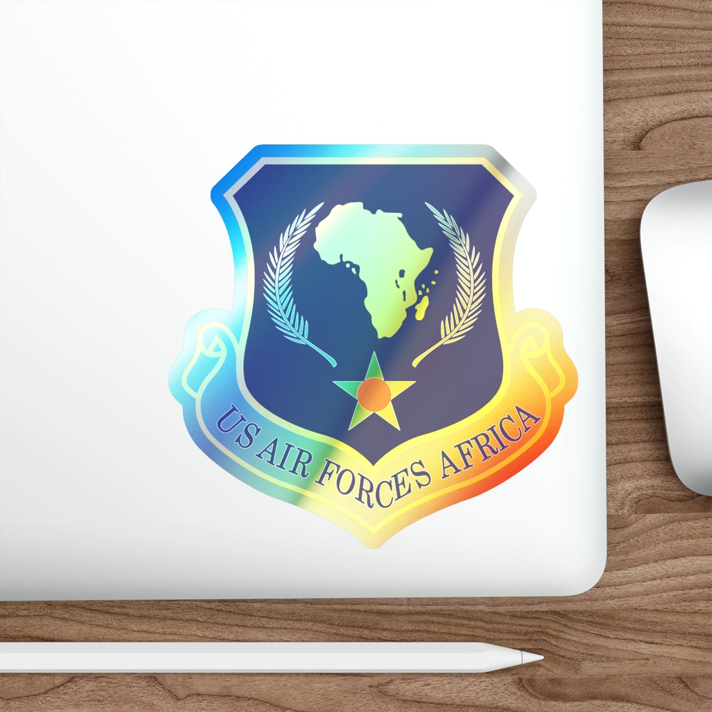 USAF Africa (U.S. Air Force) Holographic STICKER Die-Cut Vinyl Decal-The Sticker Space