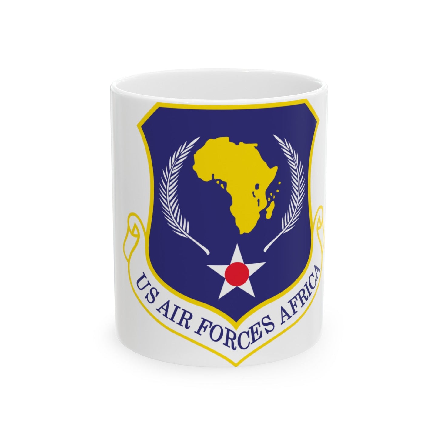 USAF Africa (U.S. Air Force) White Coffee Mug-11oz-The Sticker Space