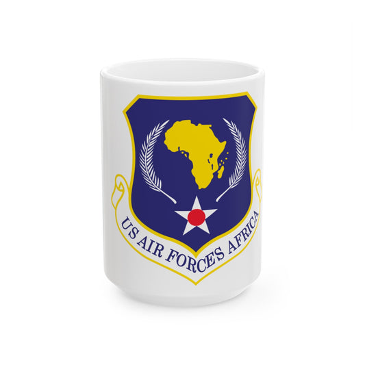 USAF Africa (U.S. Air Force) White Coffee Mug-15oz-The Sticker Space