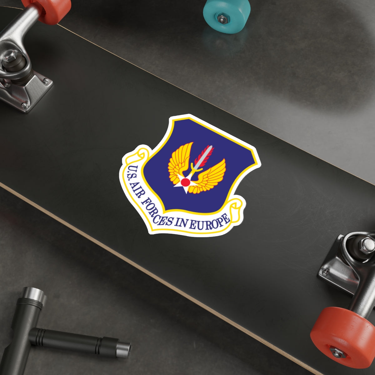 USAF in Europe (U.S. Air Force) STICKER Vinyl Die-Cut Decal-The Sticker Space