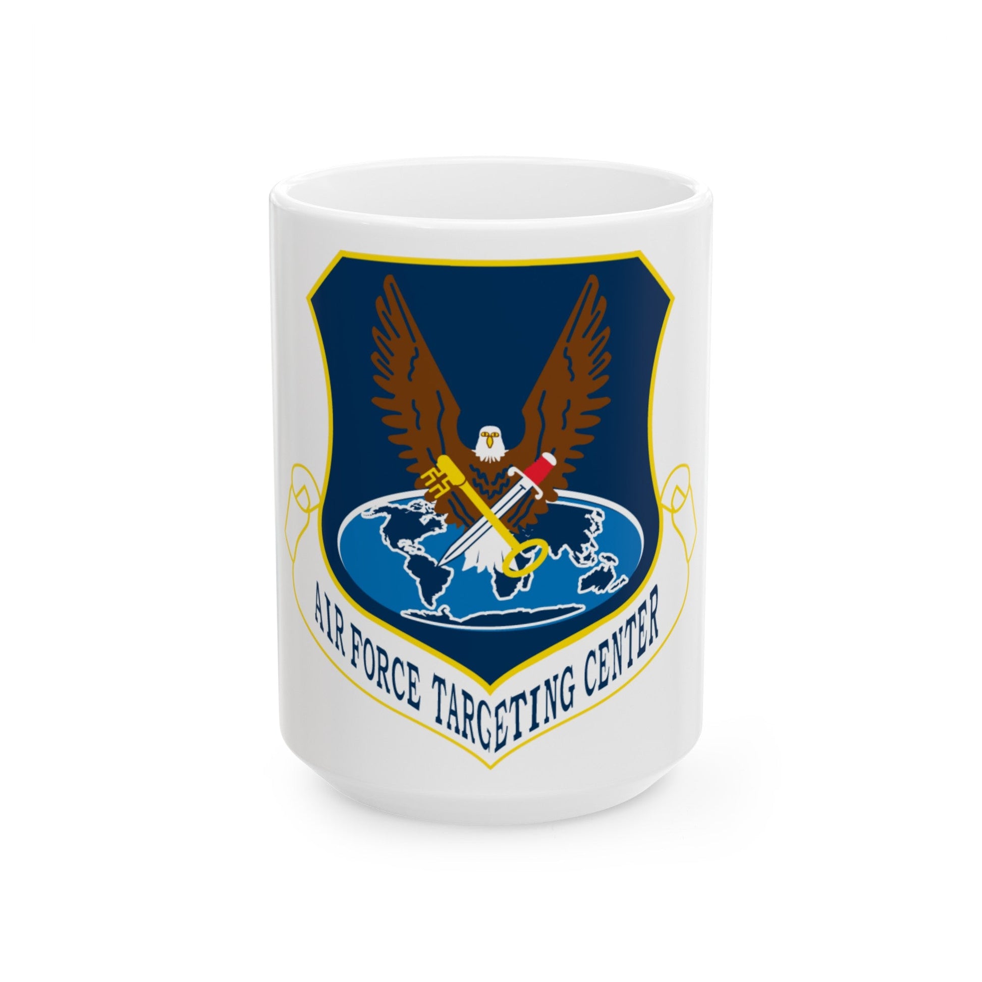 USAF Targeting Center Eagles (U.S. Air Force) White Coffee Mug-15oz-The Sticker Space